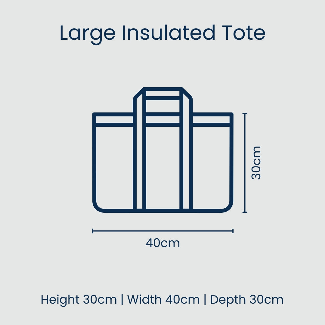 Large Insulated Tote - Coral