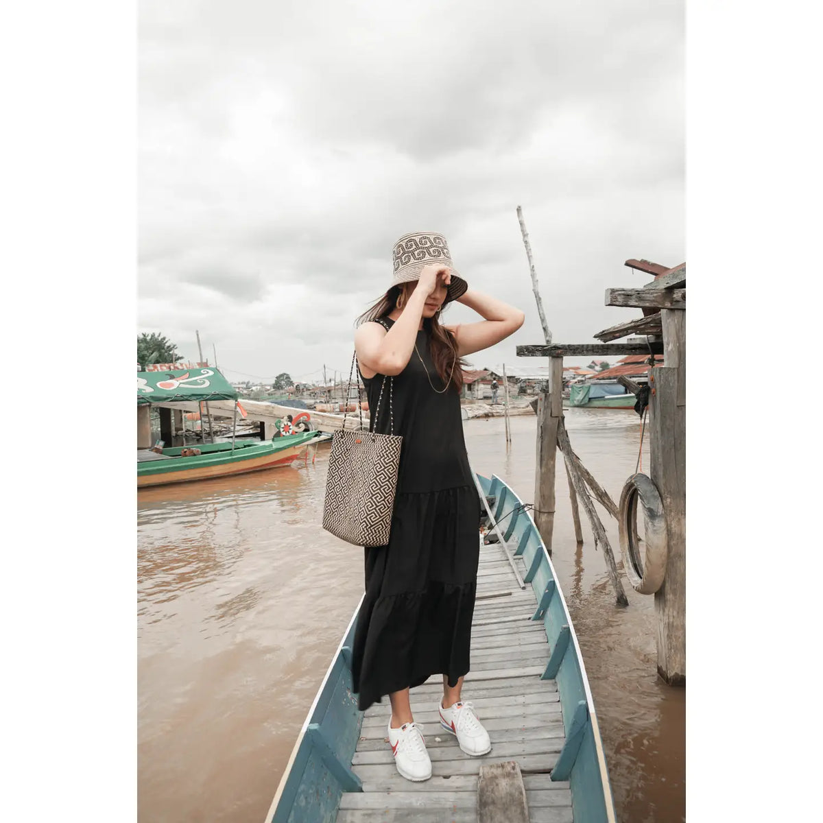 Bakumpai Wild Rattan Handwoven Shoulder Bag