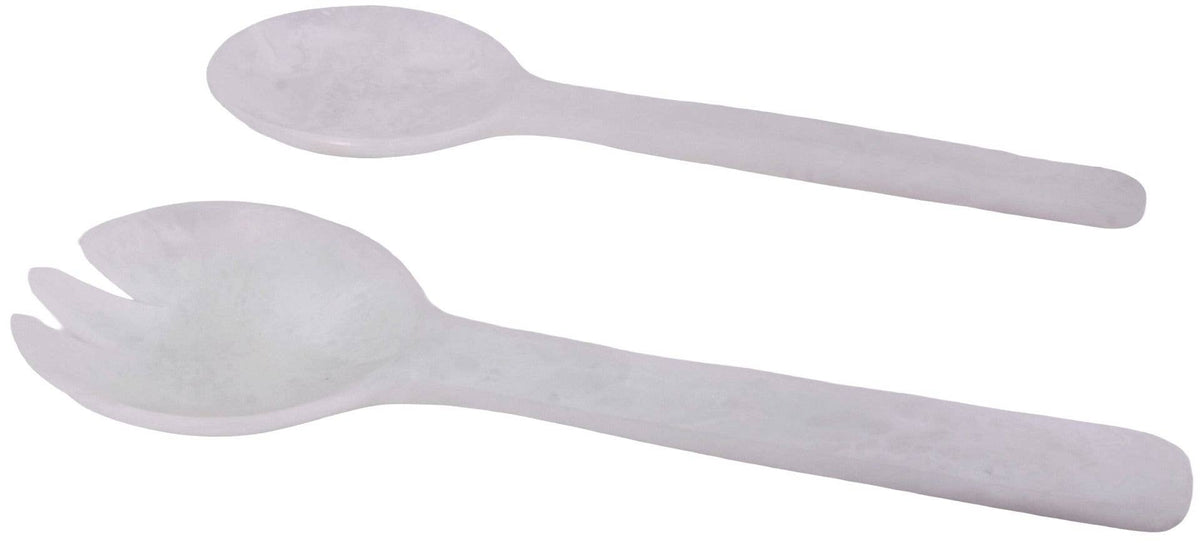 White Resin Salad Servers30cm