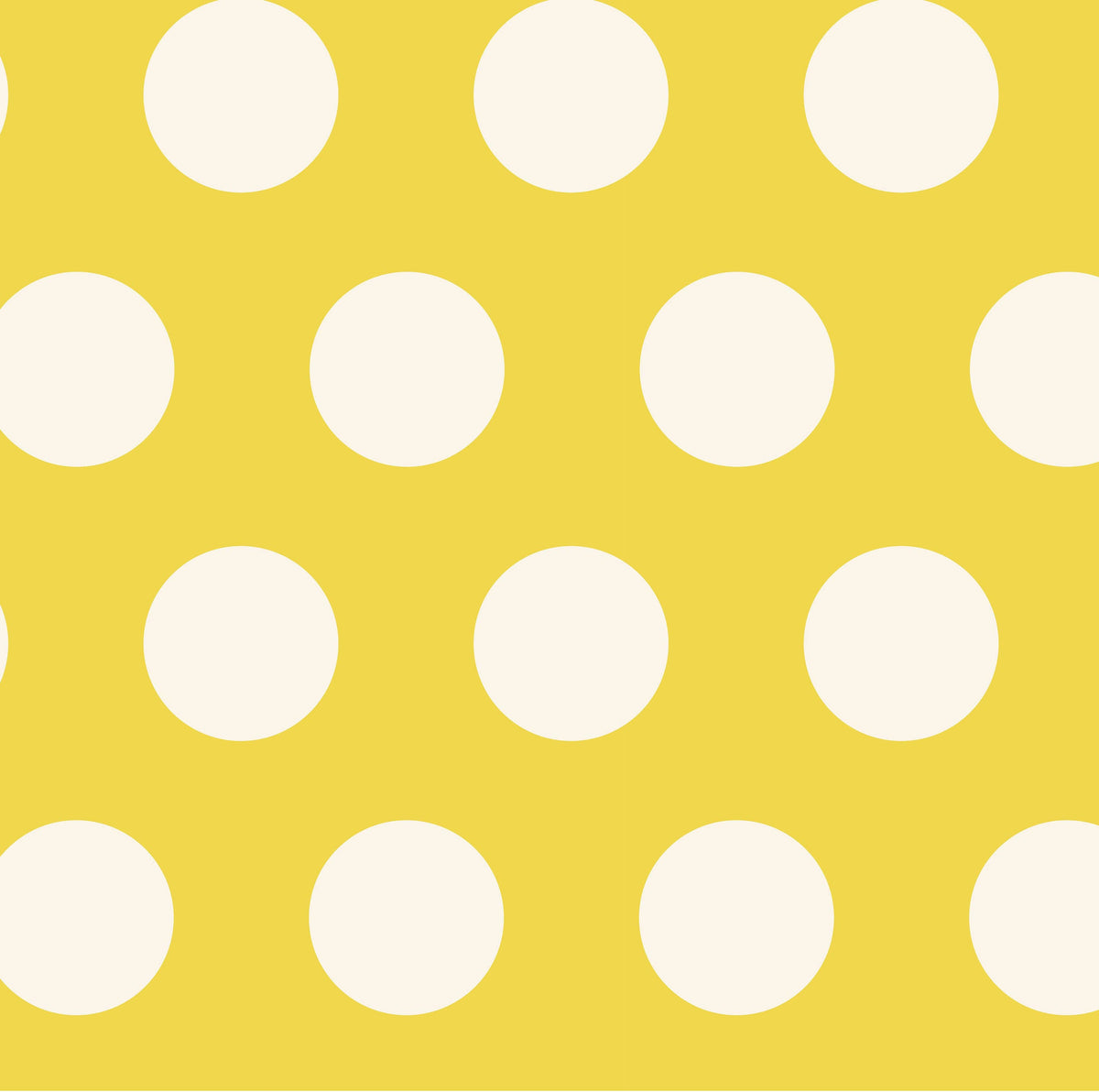 Mini Zip Pouch – Yellow Polka Dot
