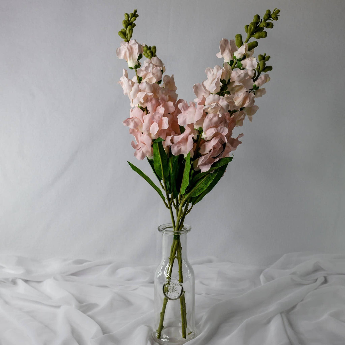 Pink Snapdragons -Soft Silk