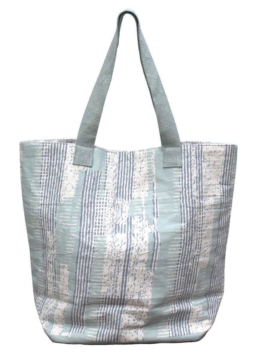 Blue Striped Bag 55x35cm