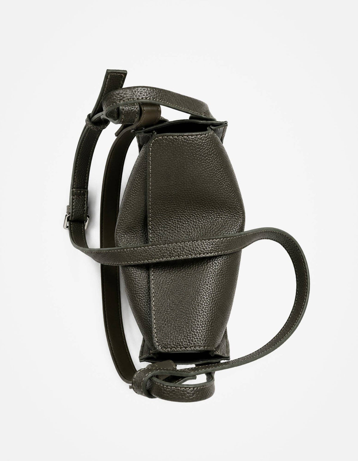 Jesselle Curve Shoulder Bag in Olive