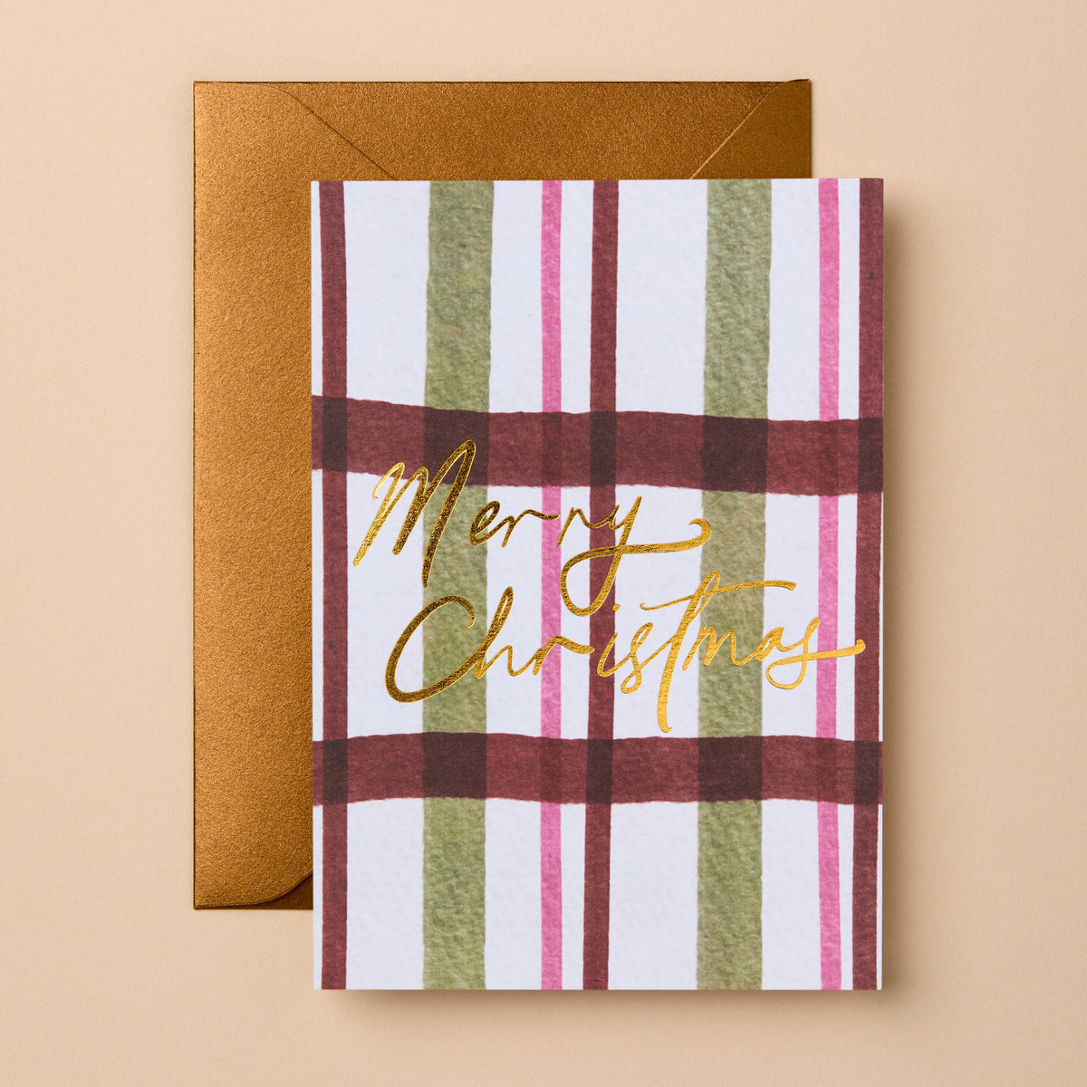 Christmas Holiday Greeting Card | Foil Merry Christmas Card