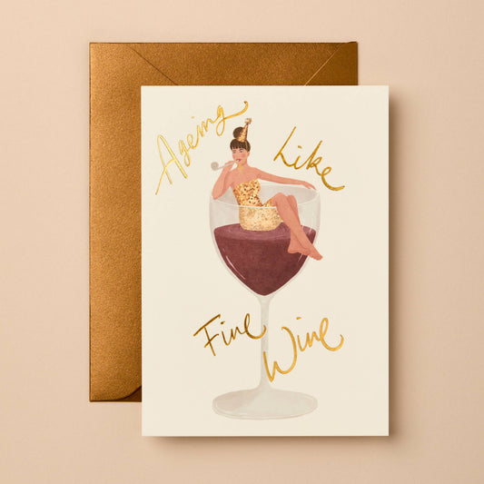 Birthday Foil Greeting Card | Eco-Friendly, Illustrated