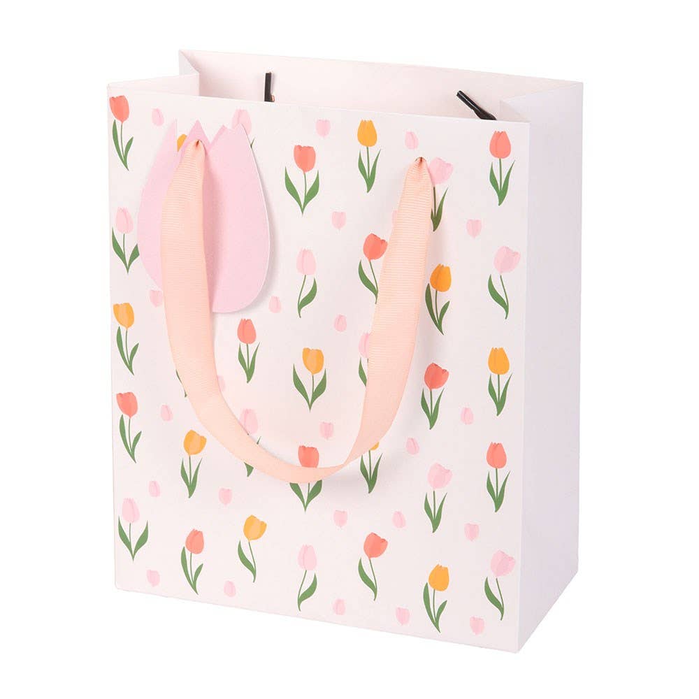 Tulip Print Gift Bag 23cm