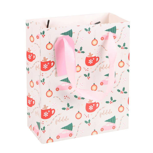 Christmas Print Gift Bag 23cm