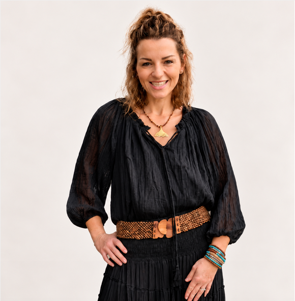 Boho Crinkle Peasant Top