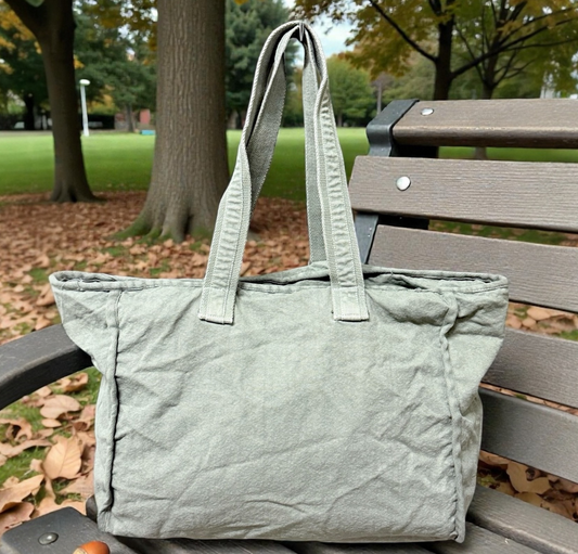 Sage Green Canvas 50 (W) X35 (H) X16 (D) cm