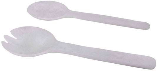 White Resin Salad Servers30cm