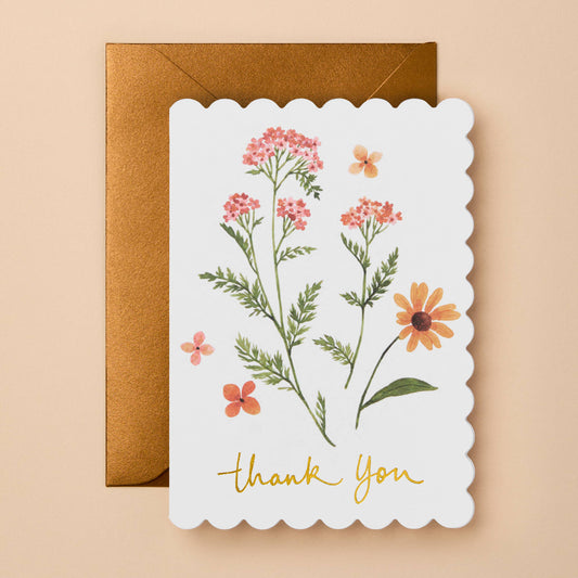 Thank You Card Floral | Signature Foil Greeting Card