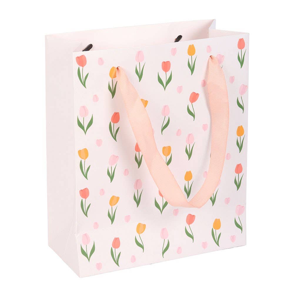 Tulip Print Gift Bag 23cm
