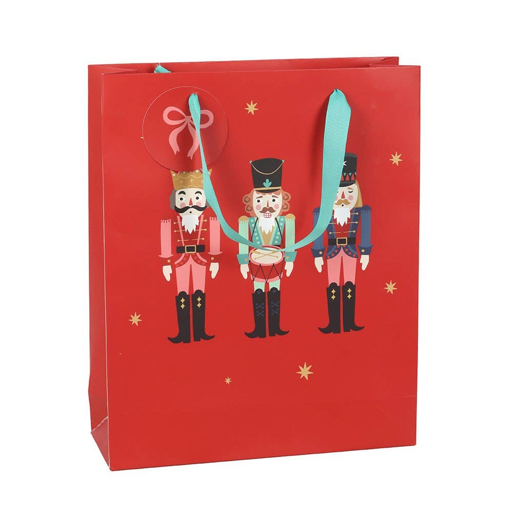 Red Nutcracker Gift Bag 33cm