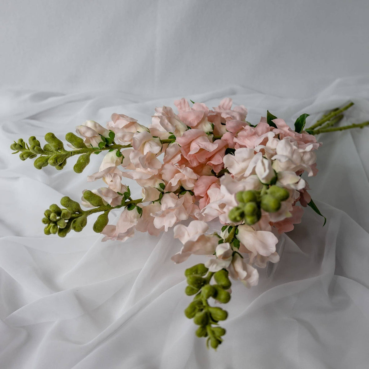 Pink Snapdragons -Soft Silk